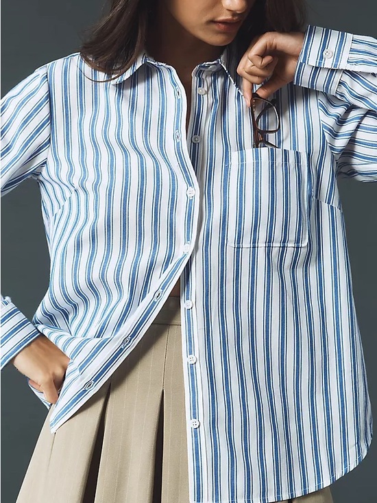 Maeve Tops - Maeve Classic Kate 100 % Cotton Button Down